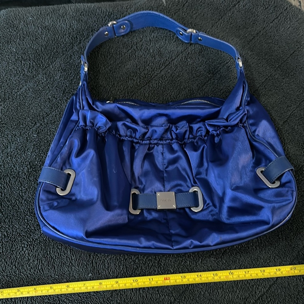 Botkier blue satin bag